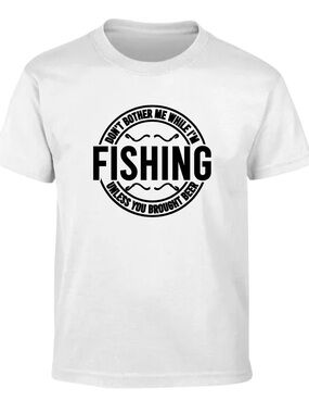 Fishing Graphic T‑Shirt - White